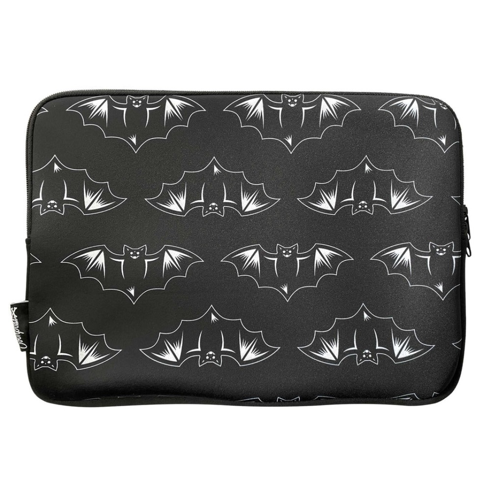 Sourpuss Black w  Bats  Laptop Case Sleeve   New